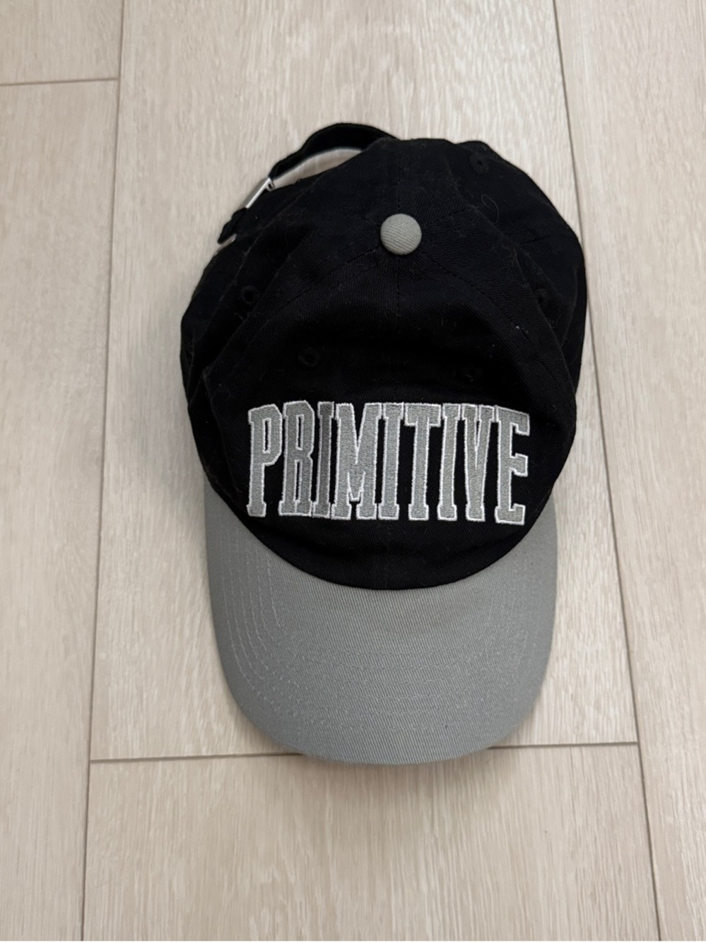 Primitive Black Cap with Gray Visor